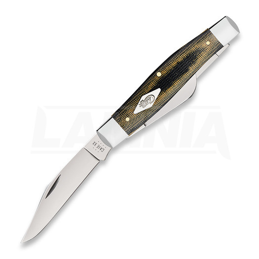 Case Cutlery Large Stockman, Black/Green/Natural Canvas Micarta Smooth 23476