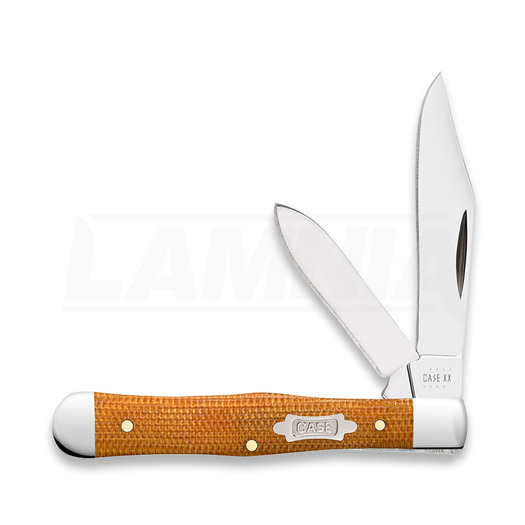 Case Cutlery Small Swell Center Jack, Natural Canvas Micarta Smooth 23694