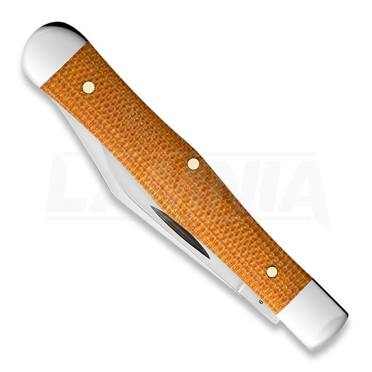 Case Cutlery Small Swell Center Jack, Natural Canvas Micarta Smooth 23694