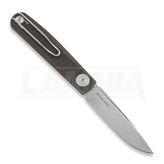 RealSteel Gslip Compact folding knife, Dark Brown Micarta 7865BM