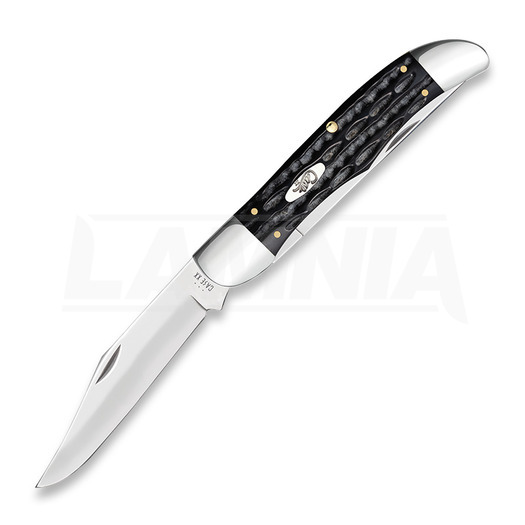 Case Cutlery Large Folding Hunter, Buffalo Horn Jig 65030