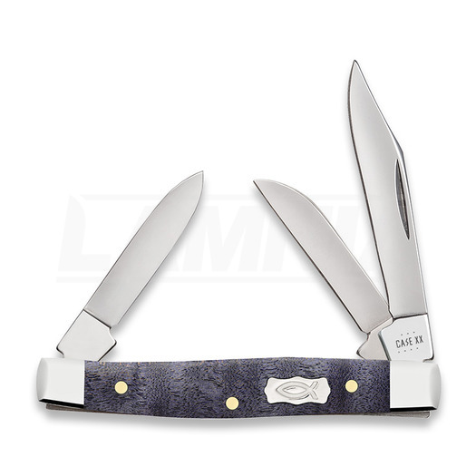Case Cutlery Small Stockman, Purple Curly Maple Smooth 80547
