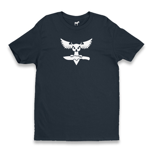 Audacious Concept Owl Knife T-Shirt, blau