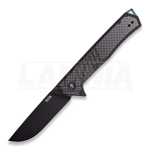 Tekto Knives F1 Alpha Linerlock CF/Blue foldekniv
