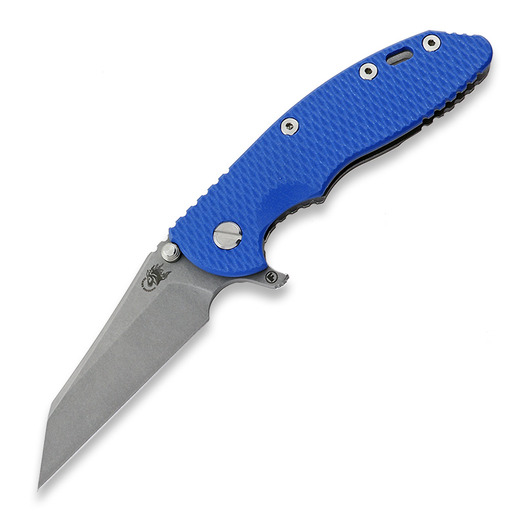 Couteau pliant Hinderer 3.5 XM-18 S45VN Fatty Wharncliffe Tri-Way Working Finish Blue G10