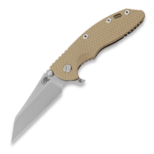 Couteau pliant Hinderer 3.5 XM-18 S45VN Fatty Wharncliffe Tri-Way Stonewash Bronze Coyote G10