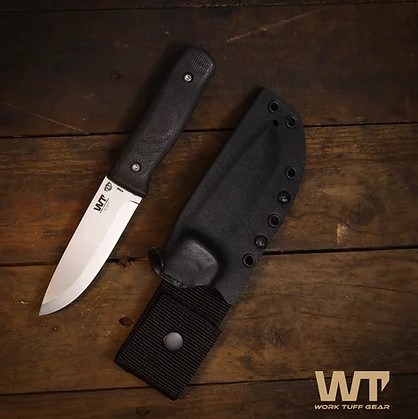 Work Tuff Gear Forester Black Micarta kniv