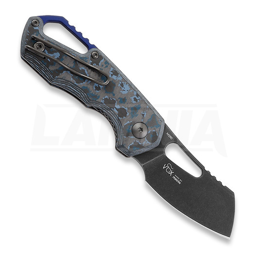MKM Knives Isonzo Cleaver BW folding knife, Arctic Storm CF MKFX03-2CAD