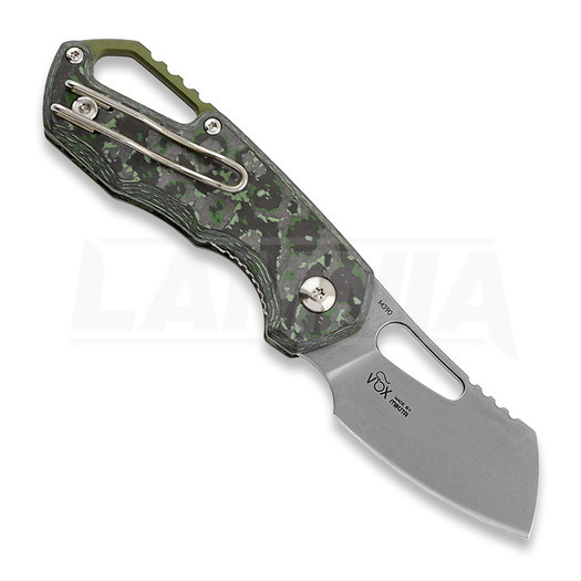 Skladací nôž MKM Knives Isonzo Cleaver SW, Jungle Wear CF MKFX03-2CJ