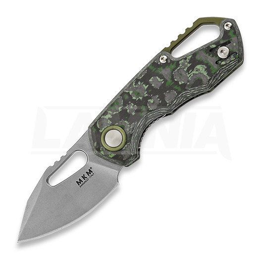 MKM Knives Isonzo Clip Point SW összecsukható kés, Jungle Wear CF MKFX03-3CJ