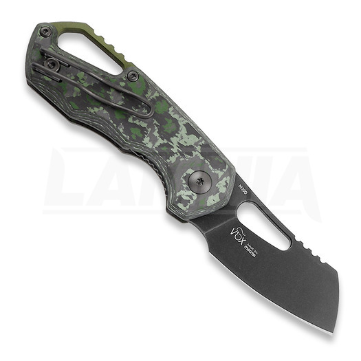 Couteau pliant MKM Knives Isonzo Cleaver BW, Jungle Wear CF MKFX03-2CJD