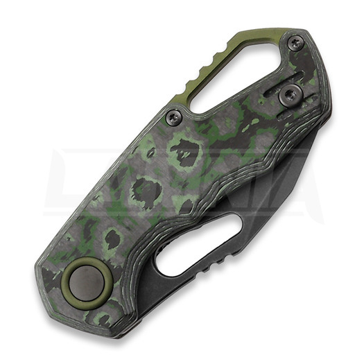 Skladací nôž MKM Knives Isonzo Clip Point BW, Jungle Wear CF MKFX03-3CJD