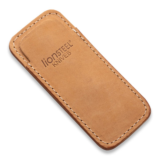 Lionsteel Vertical leather sheath with clip, pješčana 900FDV3SN