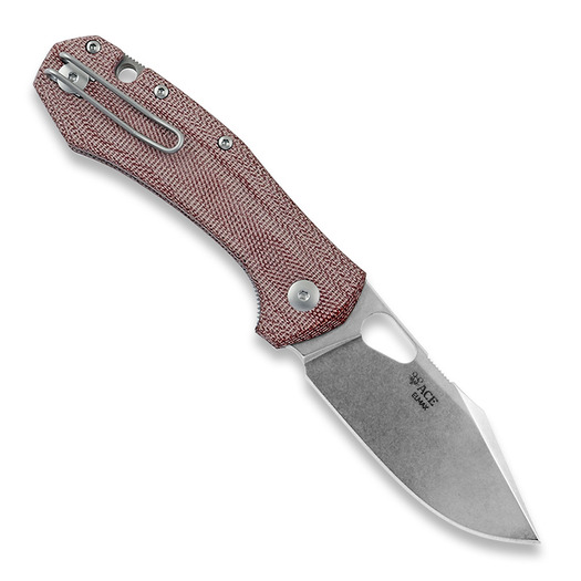 GiantMouse ACE Atelier Taschenmesser, red canvas micarta