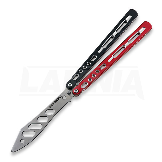 BBbarfly Trainer V2 balisong trainer, Red And Black