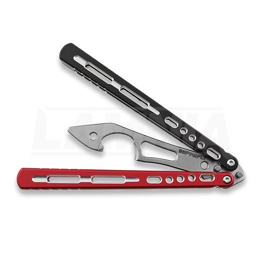 BBbarfly KS Knife Style opener V2 balisong trainer, Red And Black