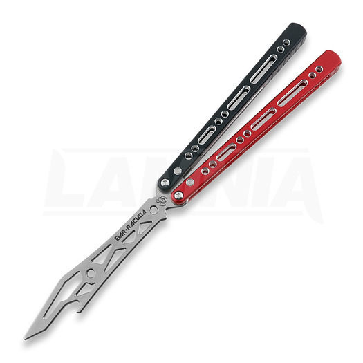 Cvičné nož motýlek BBbarfly Barracuda Milled, Red And Black