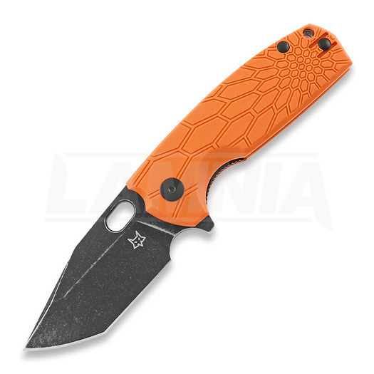 Fox Core Tanto Black 折り畳みナイフ, FRN, オレンジ色 FX-612ORB