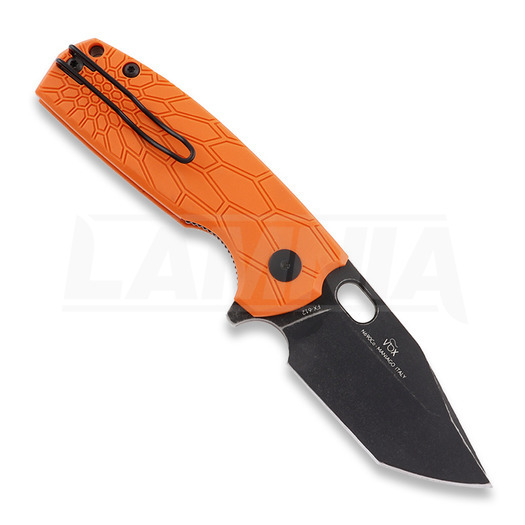 Fox Core Tanto Black 折叠刀, FRN, 橙色 FX-612ORB