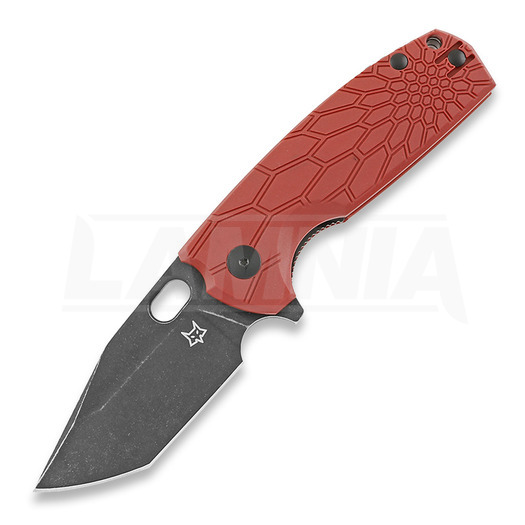 Fox Core Tanto Black folding knife, FRN, red FX-612RB