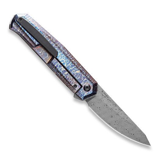 Kansept Knives Integra Framelock Damascus Taschenmesser, Lightning Anodized Ti