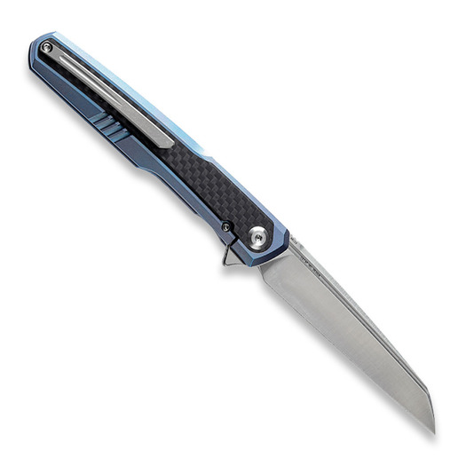Kansept Knives Arcus Framelock Blue Anodized Ti/Twill CF Taschenmesser