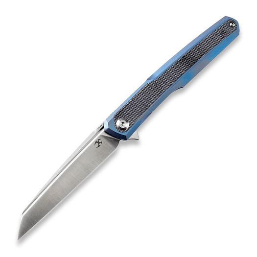 Kansept Knives Arcus Framelock Blue Anodized Ti/Black Micarta sulankstomas peilis