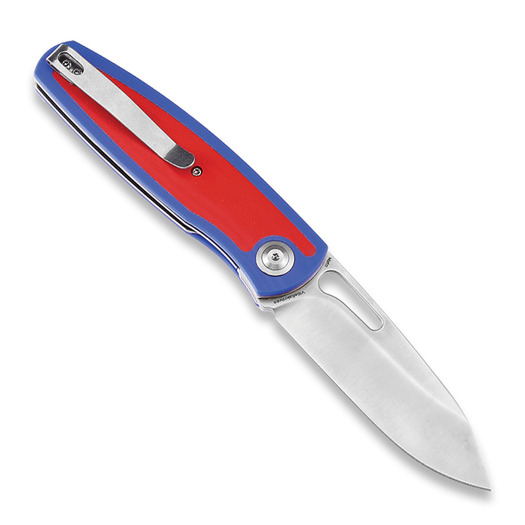 Kansept Knives Mato Blue/Red G-10 összecsukható kés