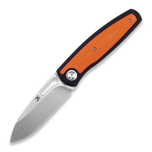 Nóż składany Kansept Knives Mato Black/Orange G-10