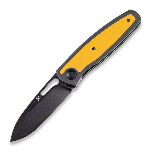 Kansept Knives Mato Twill CF/Yellow G-10 összecsukható kés