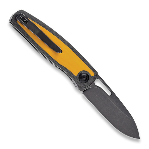 Kansept Knives Mato Twill CF/Yellow G-10 foldekniv