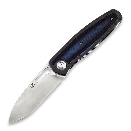 Kansept Knives Mato Twill CF/Blue and Black G-10 összecsukható kés