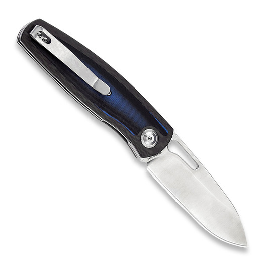 Couteau pliant Kansept Knives Mato Twill CF/Blue and Black G-10