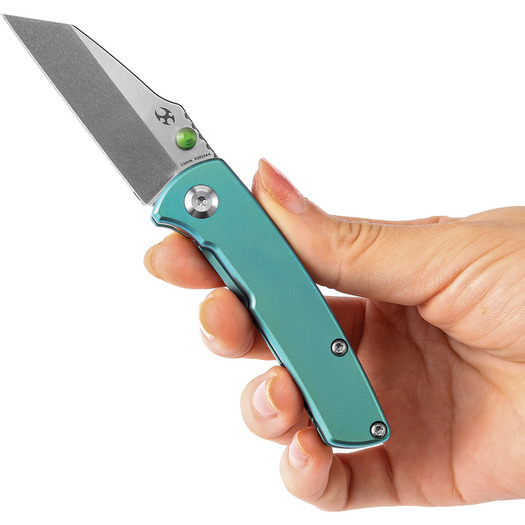 Kansept Knives Little Main Street Green Anodized Ti סכין מתקפלת