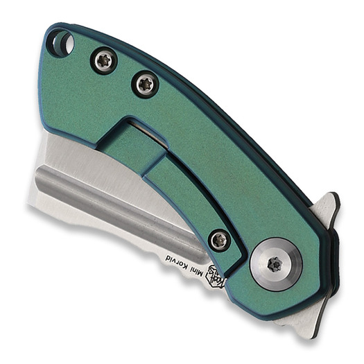 Kansept Knives Mini Korvid Linerlock Green Anodized Ti foldekniv
