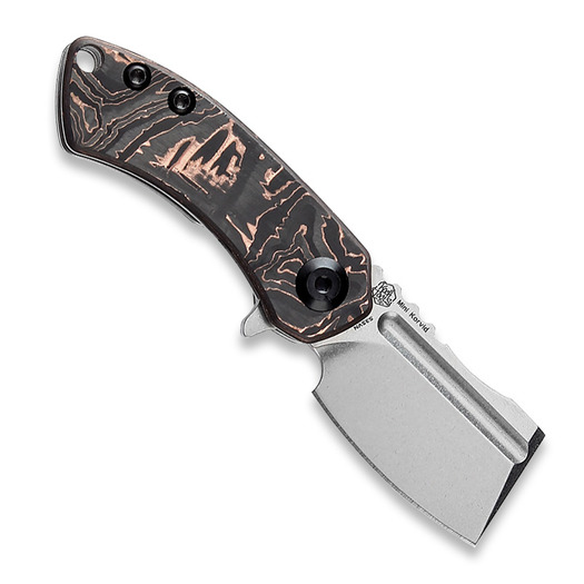 Kansept Knives Mini Korvid Framelock Copper CF foldekniv