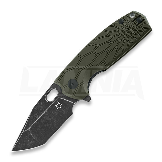 Fox Core Tanto Black folding knife, FRN, green FX-612ODB