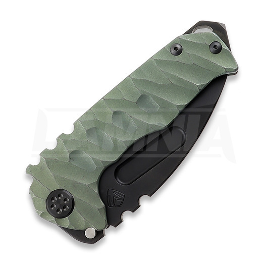 Складной нож Medford Genesis T, 3V PVD, Ecto Green Predator Handles