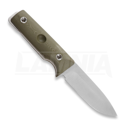Couteau Medford Bushcrafter, 3V Tumbled Blade, OD Green G10