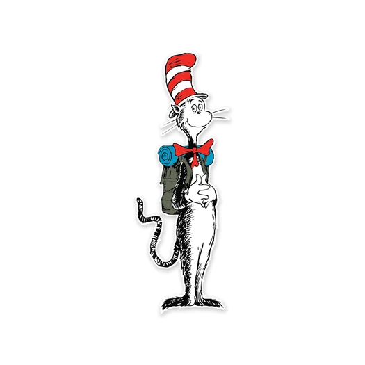 Prometheus Design Werx Cat in the Hat and Backpack Sticker