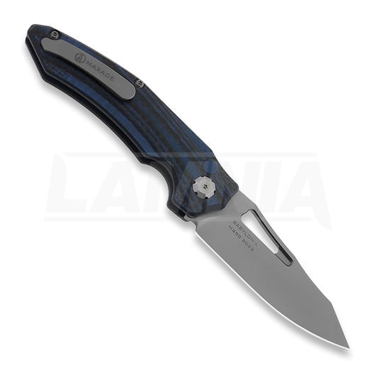 Πτυσσόμενο μαχαίρι Maxace Babylon 2, Carbon Fiber, μπλε