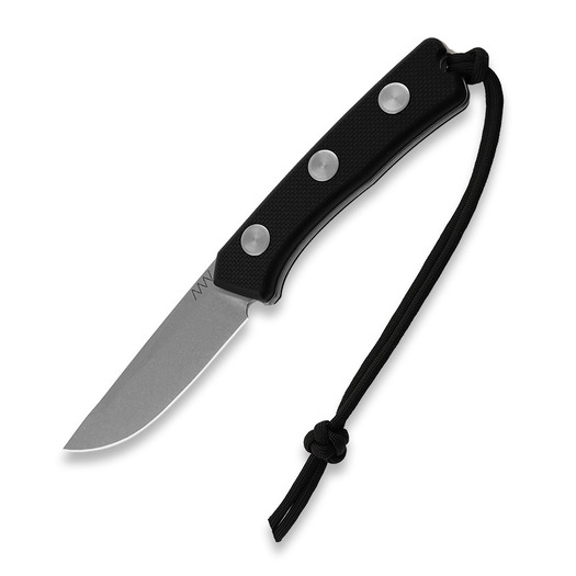 ANV Knives P200 Sleipner Messer, Stonewash, Black Coarse
