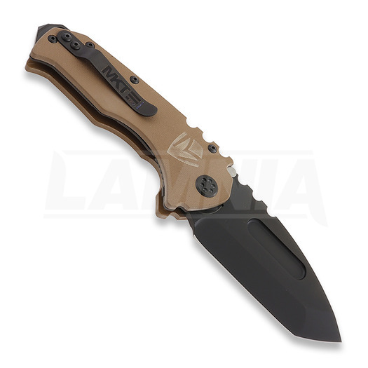 Couteau pliant Medford Scout M/P, D2 PVD Tanto Blade, Coyote G10