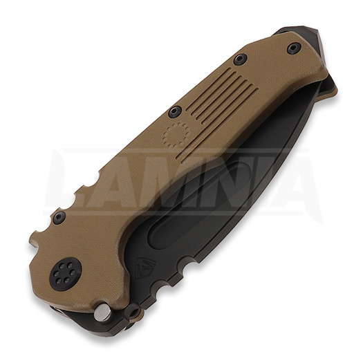 Medford Scout M/P folding knife, D2 PVD Tanto Blade, Coyote G10