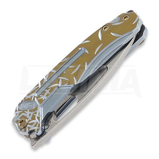 Medford Infraction sklopivi nož, S45VN, Aqua w/Brz Flats Jasmine Fade