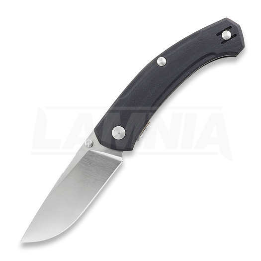 GiantMouse ACE Iona V2 Black Linen Micarta knife
