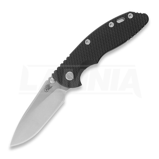 Hinderer 3.5 XM-18 Slicer Non Flipper Tri-Way Stonewash Black G10 foldekniv