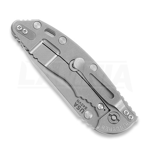 Hinderer 3.5 XM-18 Slicer Non Flipper Tri-Way Stonewash Black G10 összecsukható kés