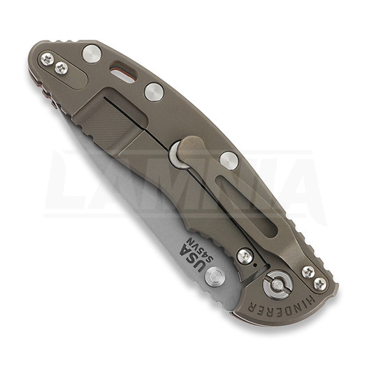 Сгъваем нож Hinderer 3.5 XM-18 Slicer Non Flipper Tri-Way Battle Bronze Red G10