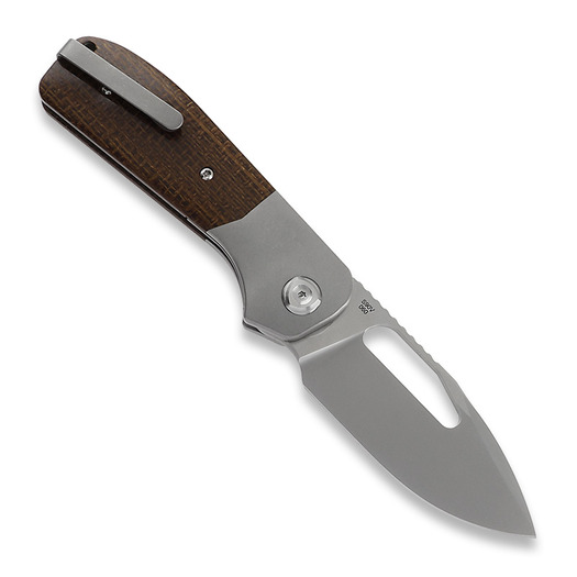 Zavírací nůž Liong Mah Designs Field Duty, Burlap Micarta